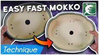 How to turn an oval pot into a mokko - bonsai pottery