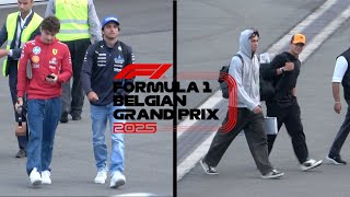 F1 Drivers Departing in Private Jets After The 2025 Belgium Grand Prix (4K)