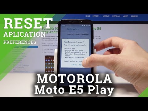 How to Reset App Preferences on MOTOROLA Moto E5 Play - Reset App Settings