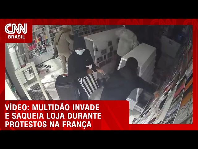 Multidão invade e saqueia loja durante protestos em Nice, na França | CNN BRASIL