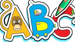 Learn the Alphabet in 1 Hour ✏️🐯 ABC Fun for Kids - Turn Letters into Drawings!