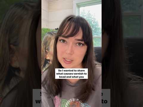 Goodbye varnish beading!! 👋 #varnish #oilpaintingtips #artisttips #oilpainting