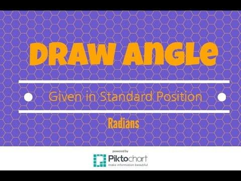 How to Draw an angle in standard position using radian...