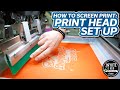 How To Set Up A Print Head For Screen Printing | White Ink Wednesday