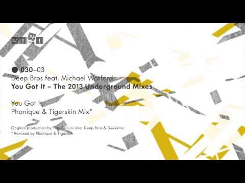 MINI 030 Deep Bros feat. Michael Watford - You Got It (Tigerskin & Phonique Mix)