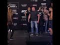 This staredown ? between Leon Edwards and Nate Diaz before #UFC263 #Shorts