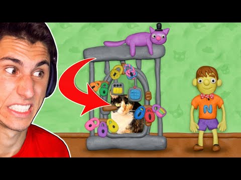 My Cat Roxie Is LOCKED IN A CAGE! | 12 Locks