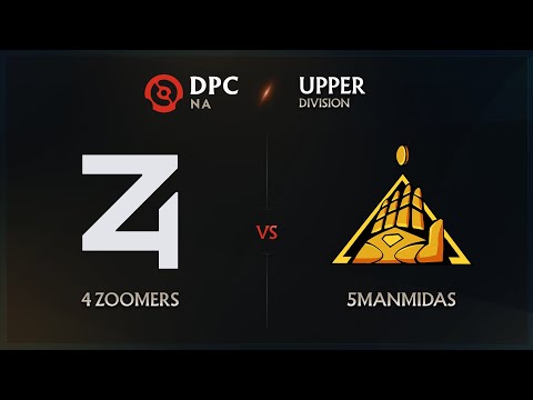 4 Zoomers vs 5ManMidas Game 1 - DPC NA League: Upper Division w/ GoDz & Trent