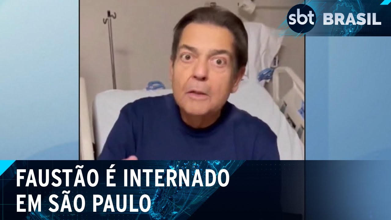 Faustão é internado com quadro de infecção em SP | SBT Brasil (22/01/25)