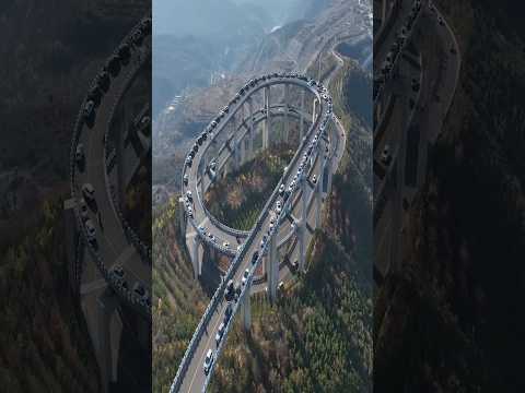 The Most Thrilling Winding Road of Tianlong Mountain