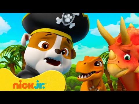 Capa de Patrulha Canina | Rubble Está Pronto para Resgates de Dinossauros com Rex & Skye | 1 Hora | Nick Jr.