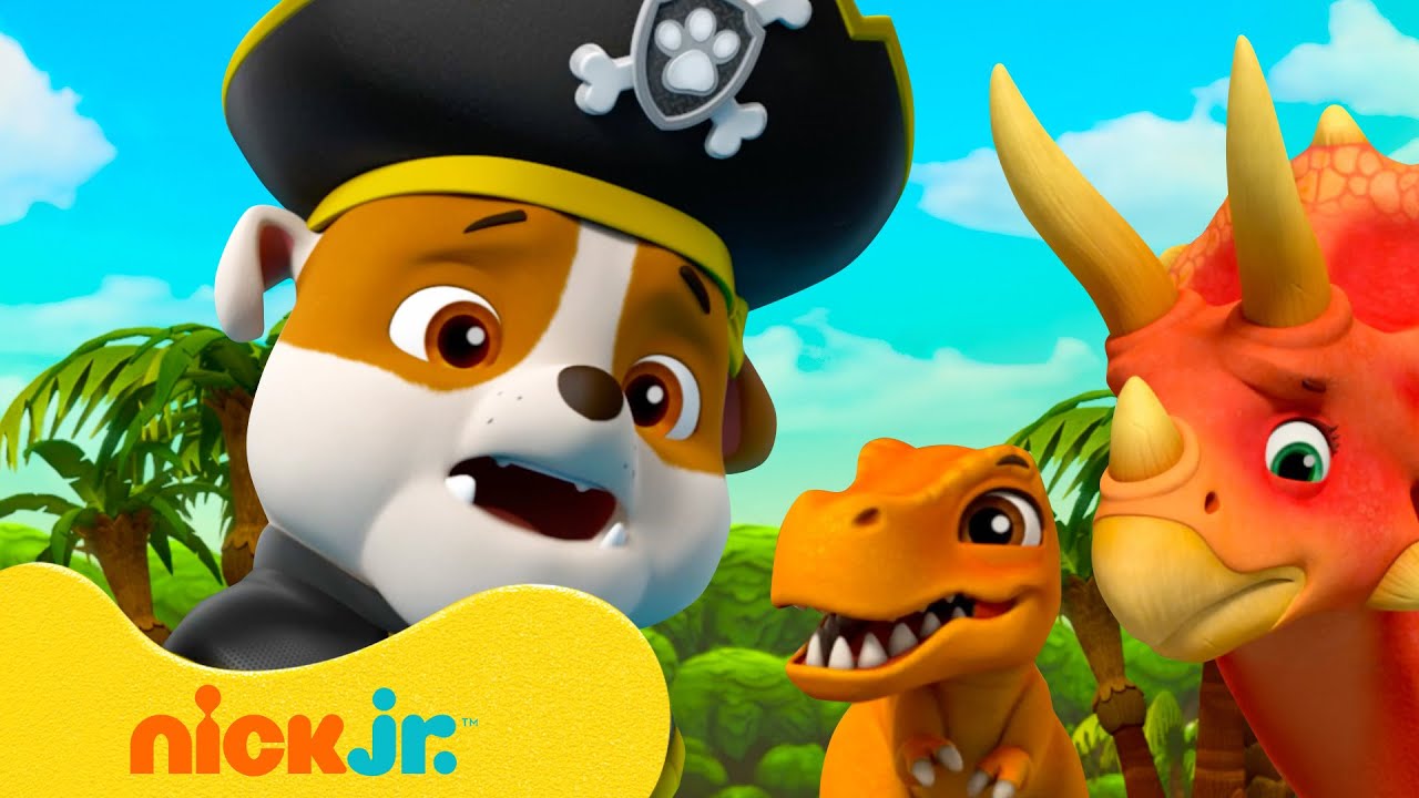 Patrulha Canina | Rubble Está Pronto para Resgates de Dinossauros com Rex & Skye | 1 Hora | Nick Jr.