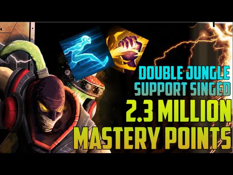 2,300,000 MASTERY POINTS SILVER SINGED- Spectate Highest Mastery Pts (Double Jungle Support Singed)