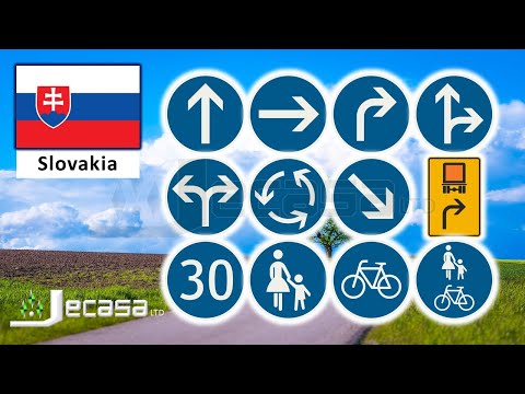 Mandatory Traffic-Road Signs in Slovakia (Bratislava, Košice, Prešov, Žilina, Banská Bystrica)