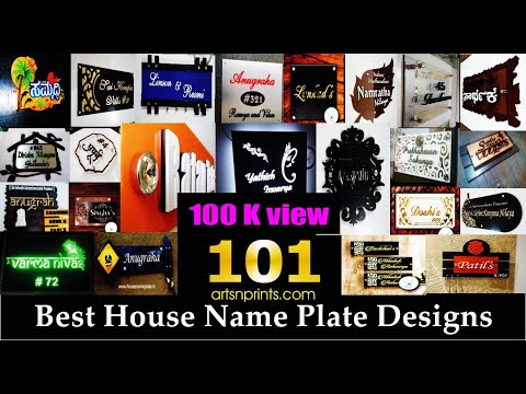 Led name plates for house, size: 9x18 inches