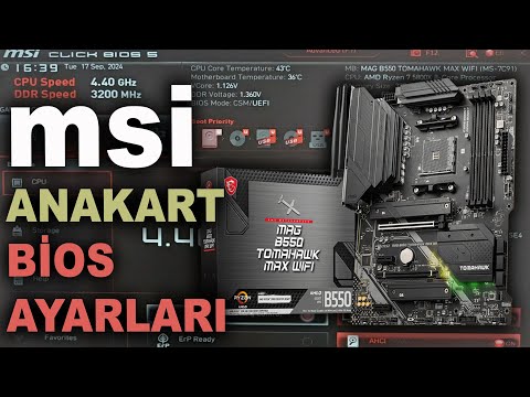 MSI Anakart BİOS Ayarları - Performans, Overclock, Undervolt 2024