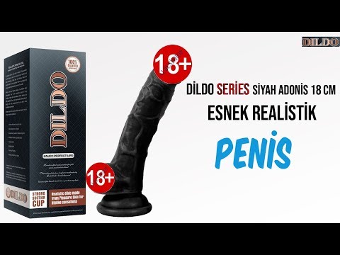 Dildo Series Siyah Adonis 17 Cm Belden Bağlamalı Realistik Penis