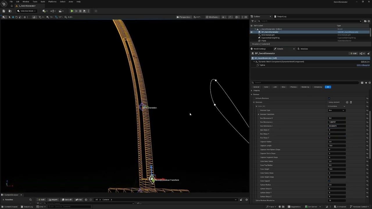 Video thumbnail for Free plugin for UE5.7 | Sword Generator