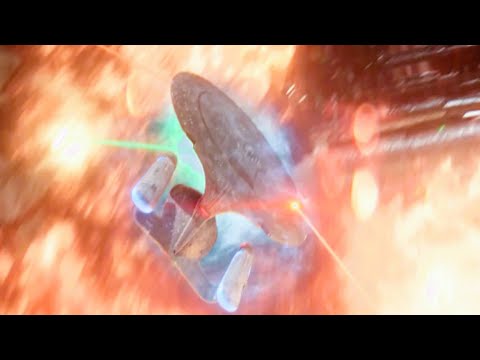 Enterprise Vs Borg Cube Star Trek Picard "The Last Generation"  3x10