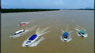 preview picture of video 'Myeik speed boat driving show'