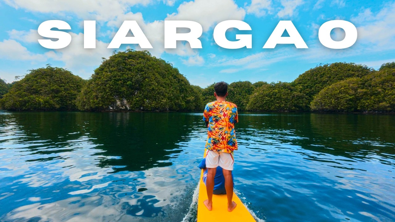 Join a traveler spending an adventurous day exploring caves, lagoons, and crystal waters at Sohoton Cove, Siargao.
