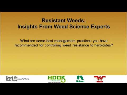 Best Practices with Herbicide-Resistant Weeds