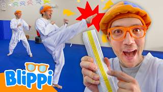 Can Blippi Learn Martial Arts? Taekwondo for Kids! 🥋