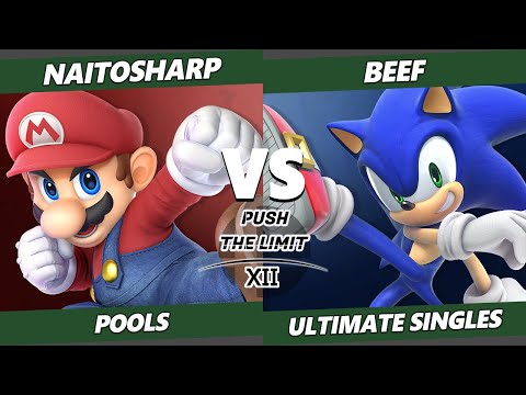 Push the Limit 12 - naitosharp (Mario, Sonic) Vs. Beef (Sonic) SSBU Ultimate Tournament