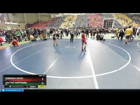98 Lbs Champ. Round 1 - Jeremiah Hayes, IL Vs Dayton Hartmann, WI 7937