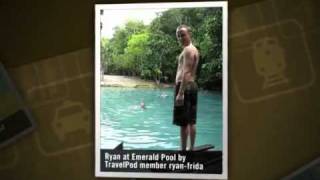 preview picture of video 'Hot Spring Waterfalls Ryan-frida's photos around Khlong Thom, Thailand (hotspring waterfalls)'