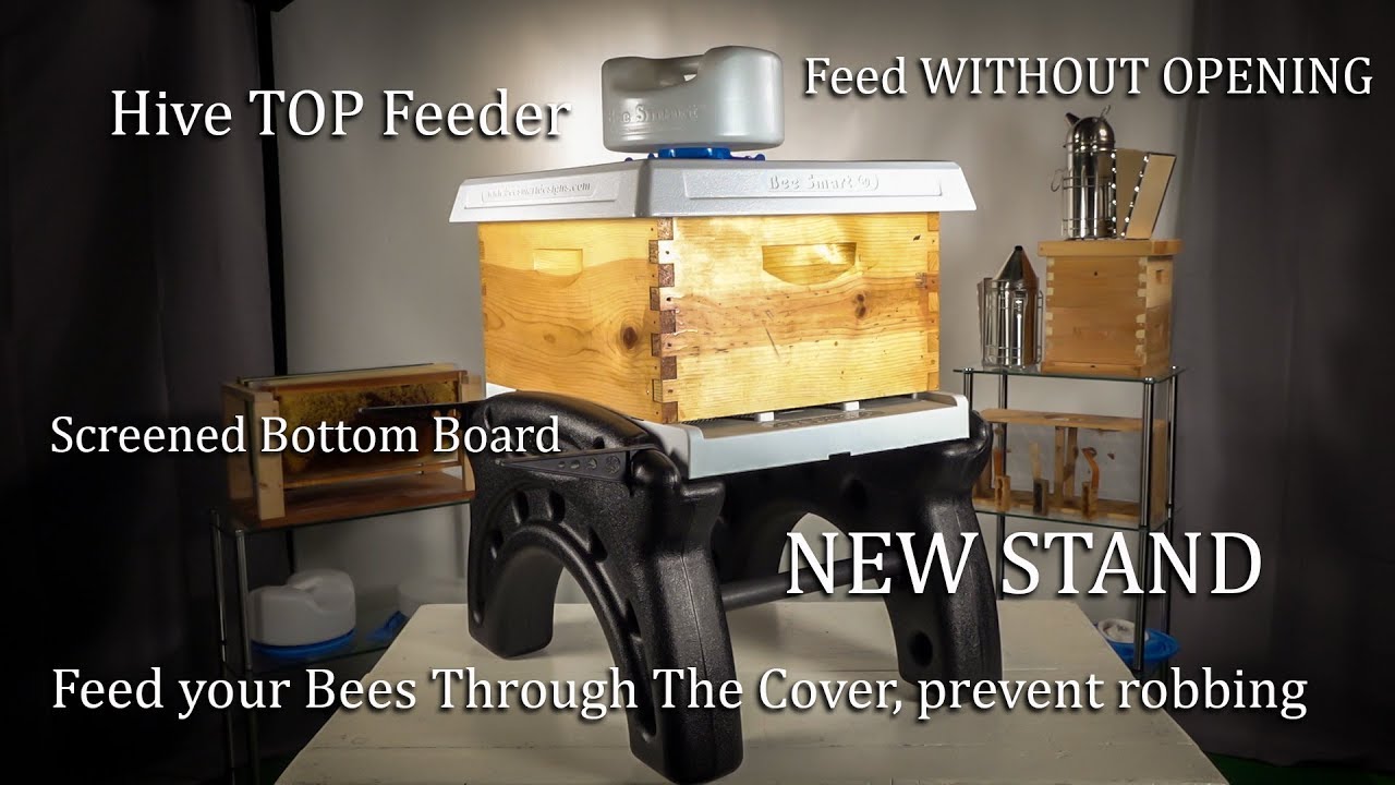 Ultimate Bee Hive Top Feeder, Stand, Robbing Screen, Bottom Board Pest Management