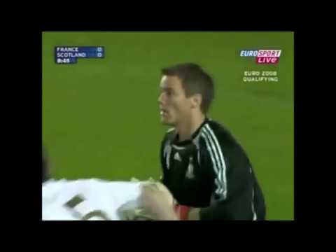 FRANCE VS SCOTLAND Euro 2008 Qualifier Extended Highlights