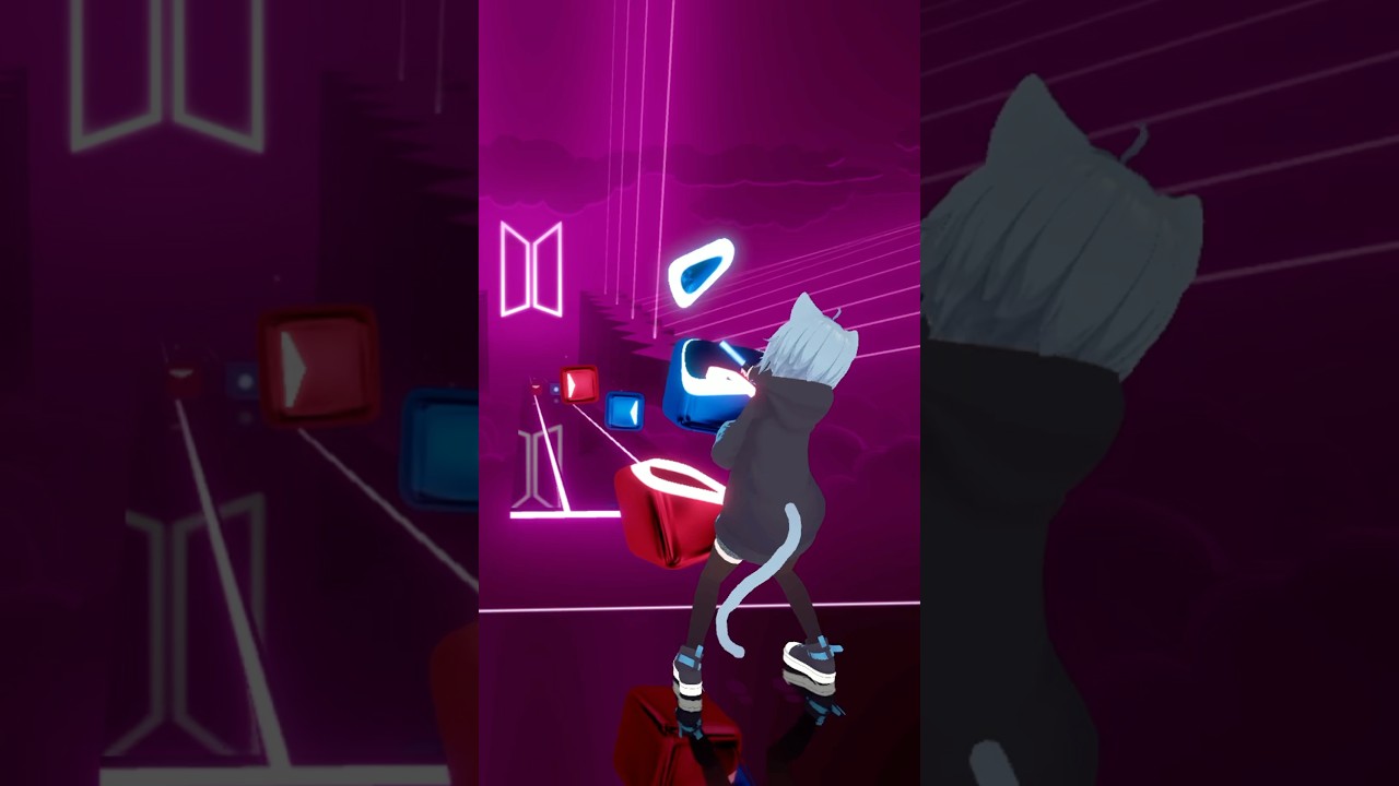 【背面ver】ルカルカ★ナイトフィーバー VRゲームで踊ってみた #ビートセイバー #Fefy 【BeatSaber / VR】