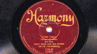 Poor Papa by Fred Rich and his Hotel Astor Orchestra, 1926