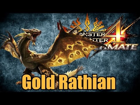 Monster Hunter 4 Ultimate - Gold Rathian [Tips For Fighting It]
