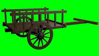 Free Green Screen Video  Bullock Cart Animated  Gr