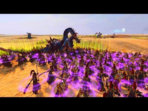 Tomb Kings vs Dark Elves - Epic 1v1 Cinematic Battle, Total War: Warhammer 2