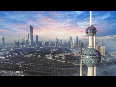 Kuwait Towers DJI Phantom 4 Pro 4k Footage