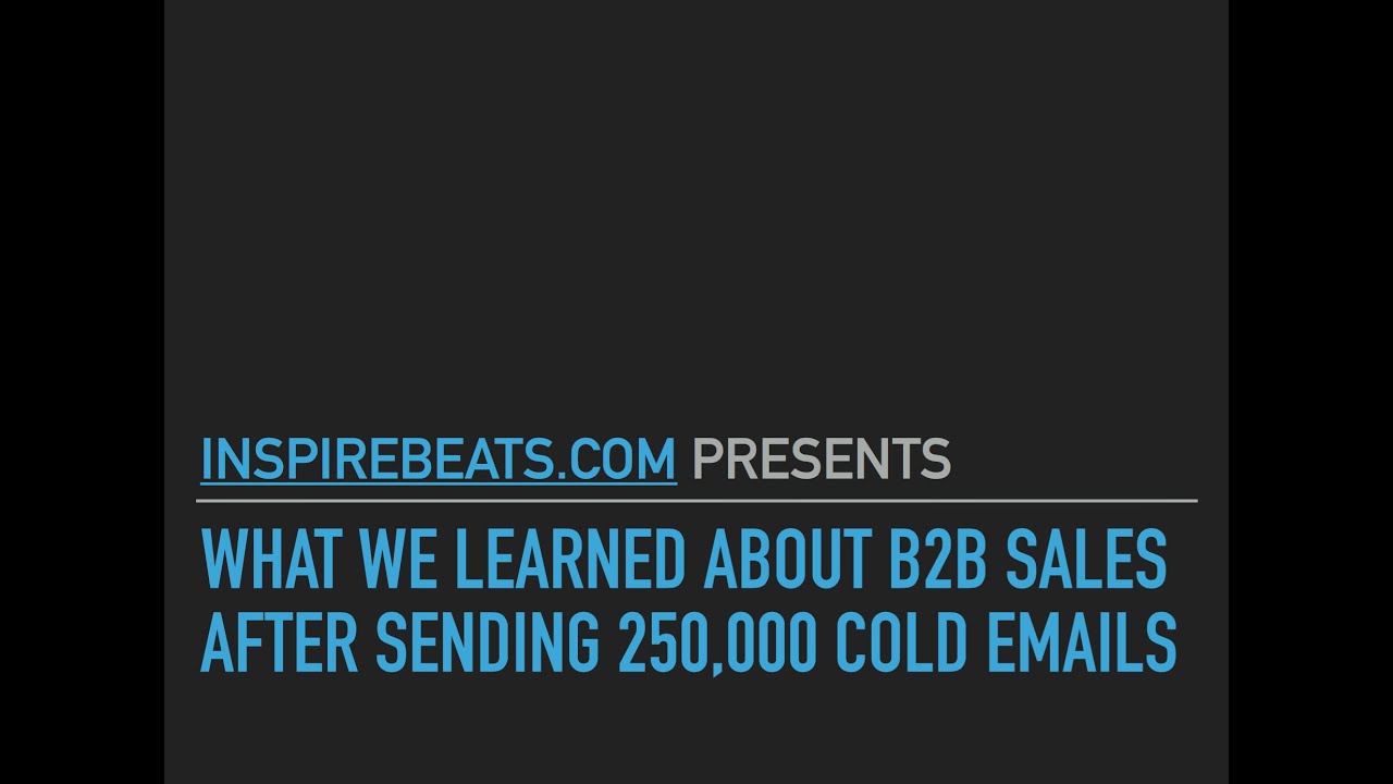 What We Learned Sending 250,000 Cold Emails - Alex Berman Webinar