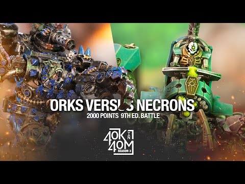 Orks VS Necrons Warhammer 40k Battle Report 2000 Points - The return of Watson!
