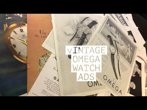 Vintage Omega Watch ads between 1929 to 1959