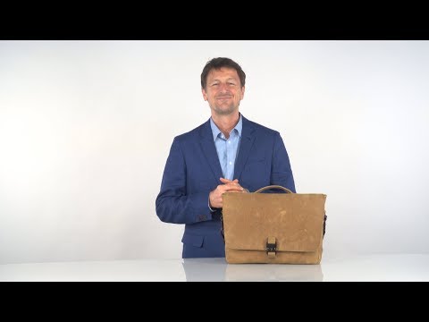 Executive leather messenger brief by waterfield designs