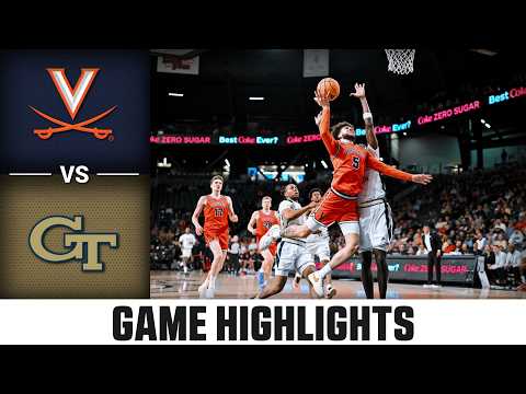Virginia vs. Georgia Tech Game Highlights | 2025-26 ACC Men's Basketball