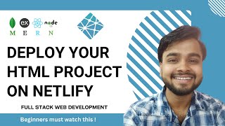 How to deploy your HTML project on Netlify | deploy your website in 10 secs | Netlify Deployment