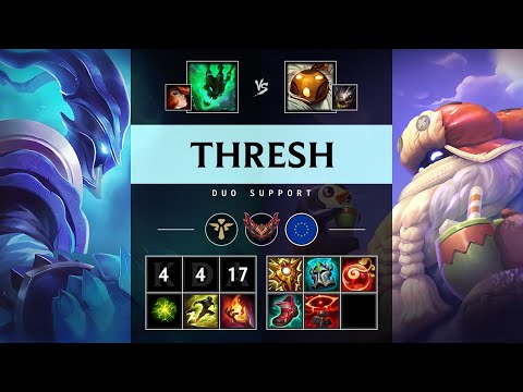 Thresh Support vs Bard - EUW Grandmaster Patch 25.17