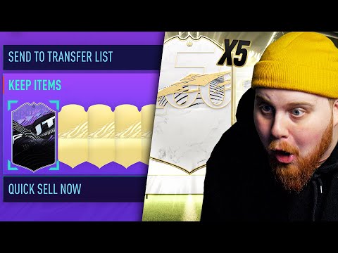 ÖPPNAR 5 ICON PACKS PÅ MITT KONTO & 24H STREAM HIGHLIGHTS!! - FIFA 21 SVENSKA