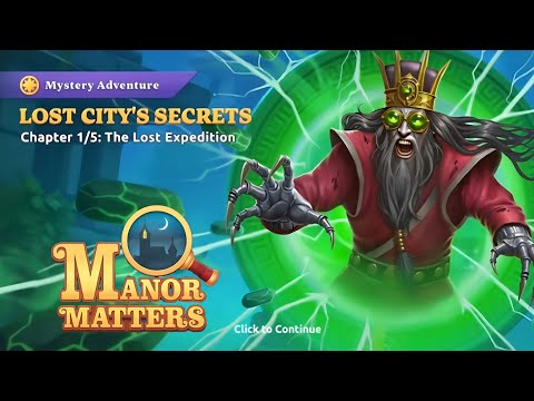 Manor Matters - New Adventure - Lost City Full Walkthrough Gameplay#games