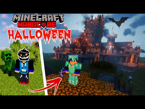 I Survived in a HALLOWEEN World in Hardcore Minecraft (Hindi)