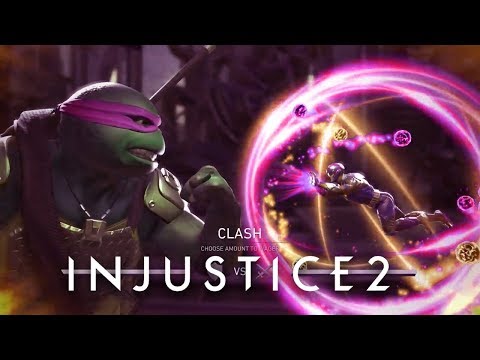 INJUSTICE 2 - All DONATELLO vs ATOM (Clash DIALOGUES)