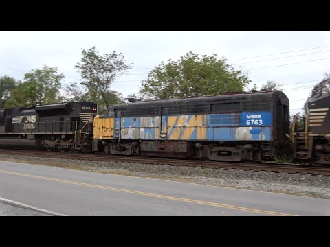 WRRX 6763 on a ferry move with Norfolk Southern 11Z southbound at Berryville